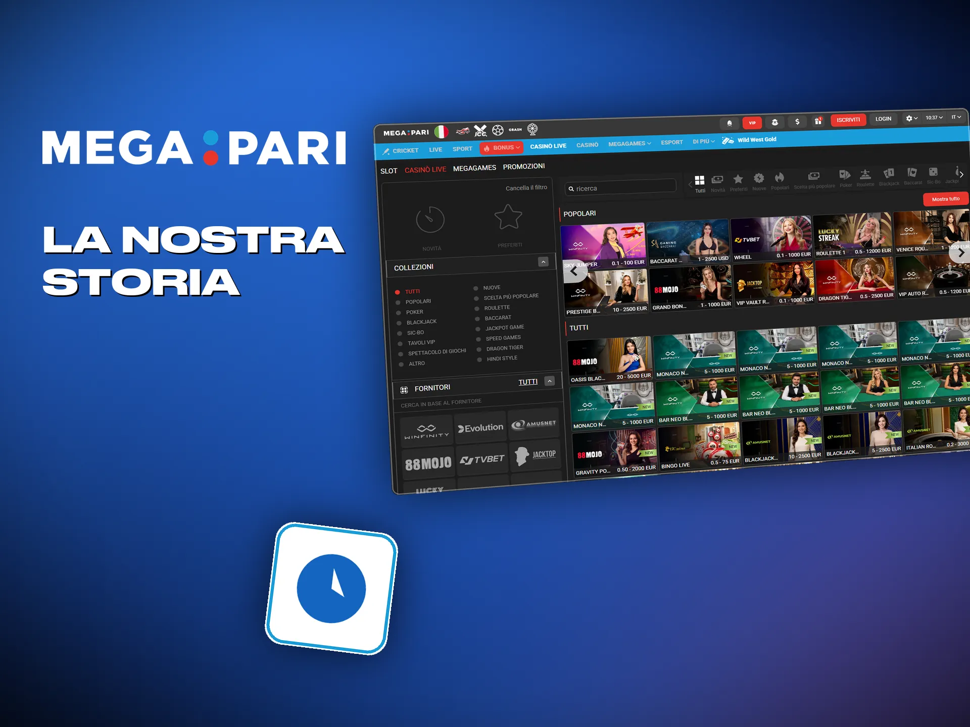 Megapari lavora dal 2019 con licenza di Anjouan