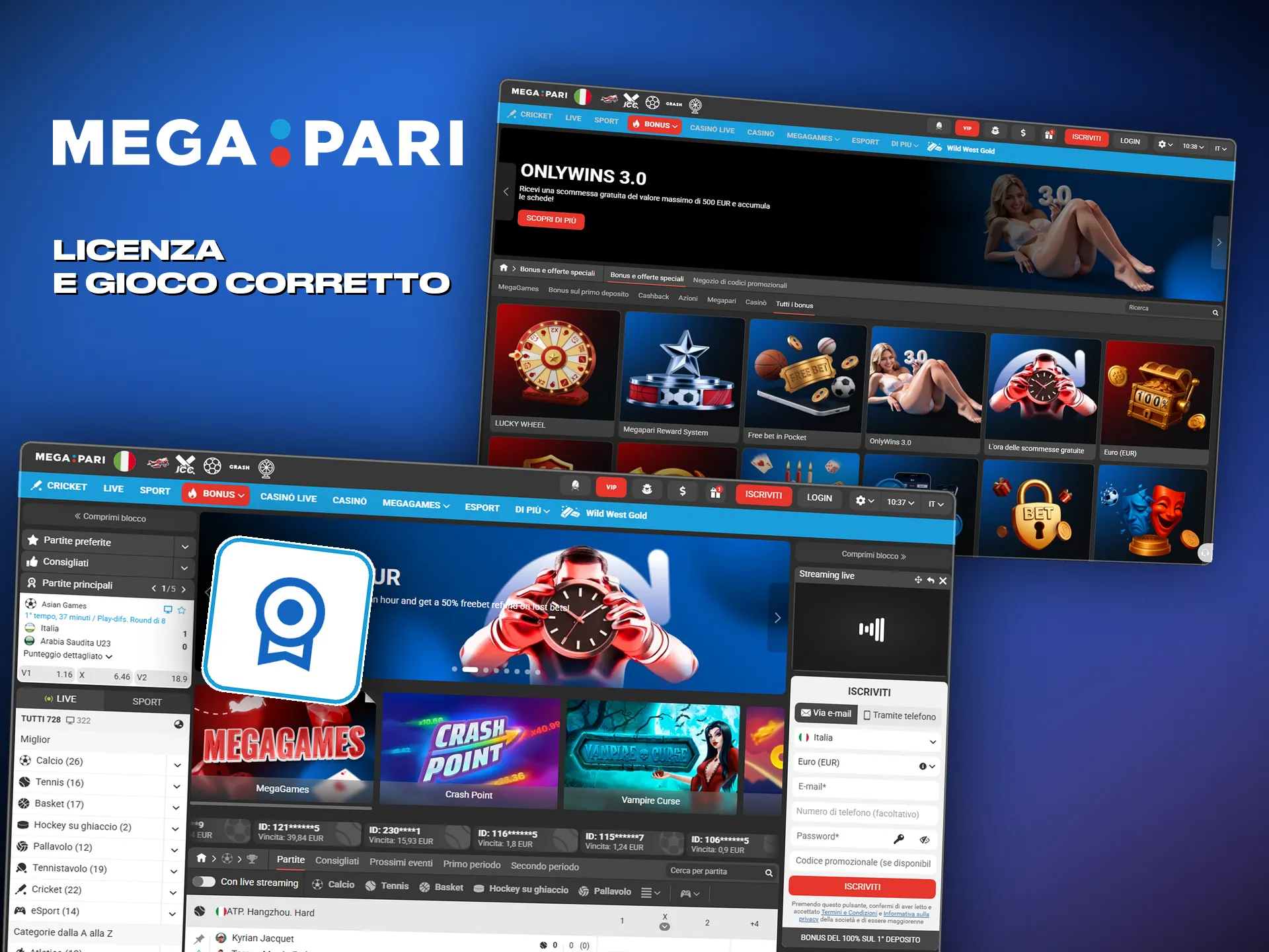 Attività su licenza e correttezza dei giochi verificata da terzi