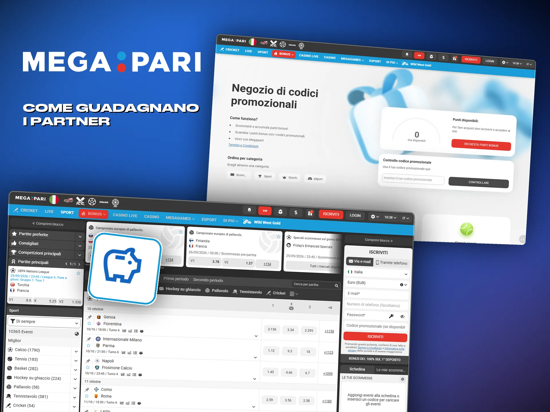 Il programma partner paga a revenue share e CPA