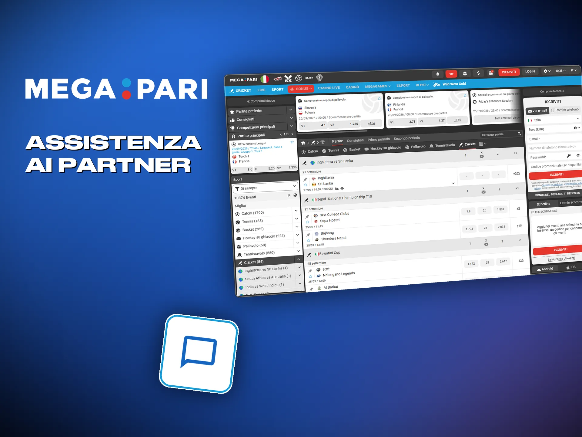 Megapari dà ai partner un referente e assistenza
