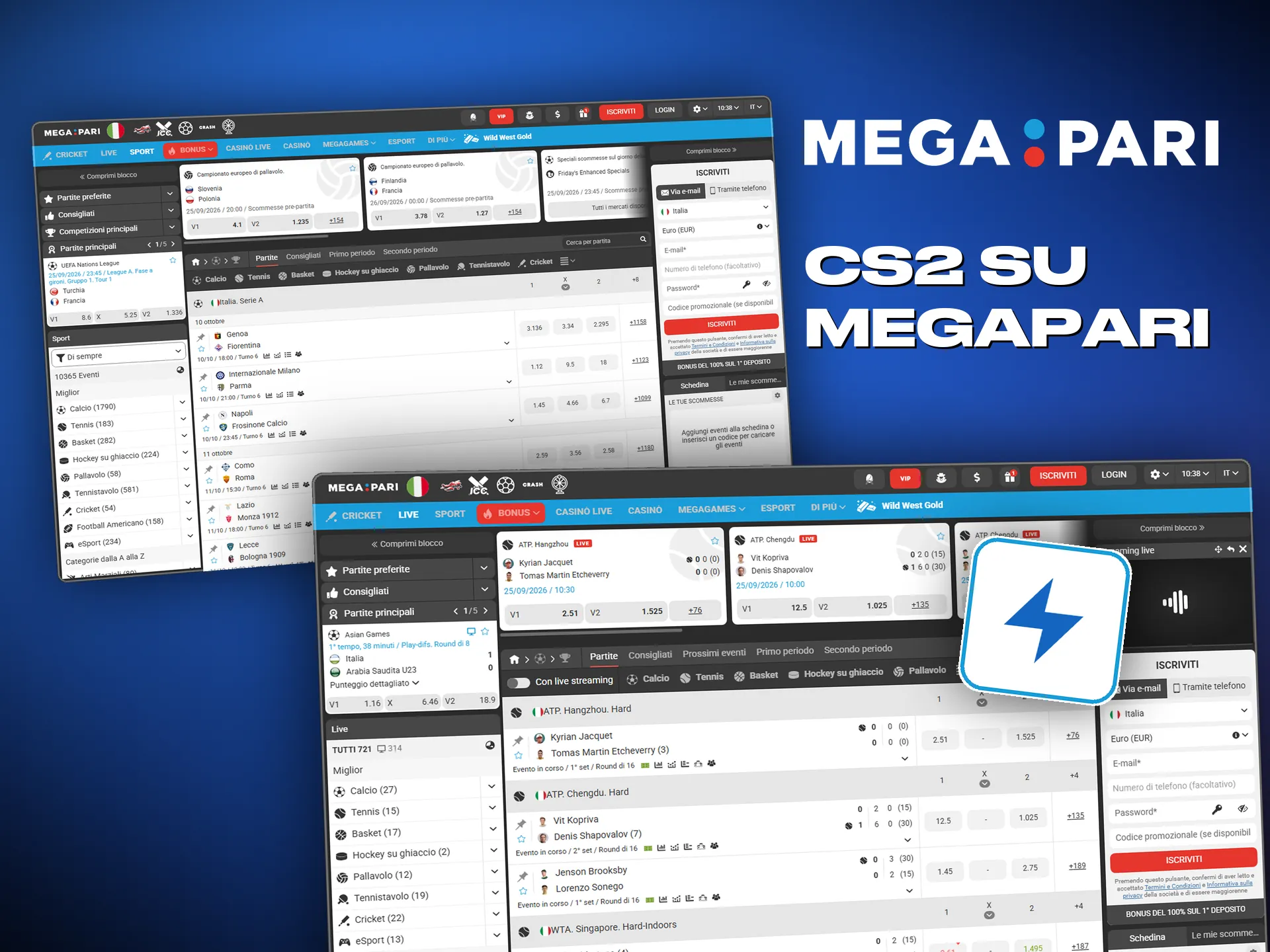Megapari apre i mercati sui grandi tornei di CS2