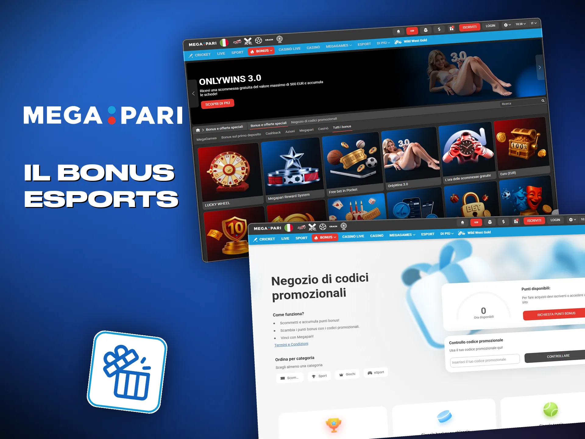 I nuovi giocatori possono aumentare il saldo esports con il bonus di benvenuto