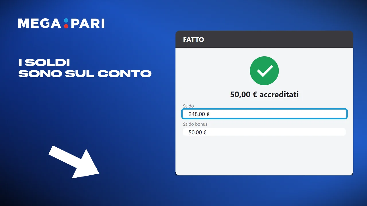 Il saldo si aggiorna quando il versamento arriva