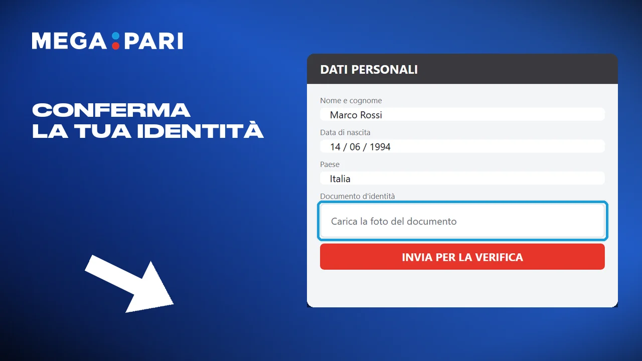 Completare i dati personali e chiudere la verifica