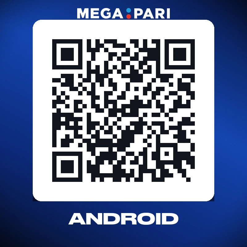 Scansione del codice QR e download dell'app Megapari per Android