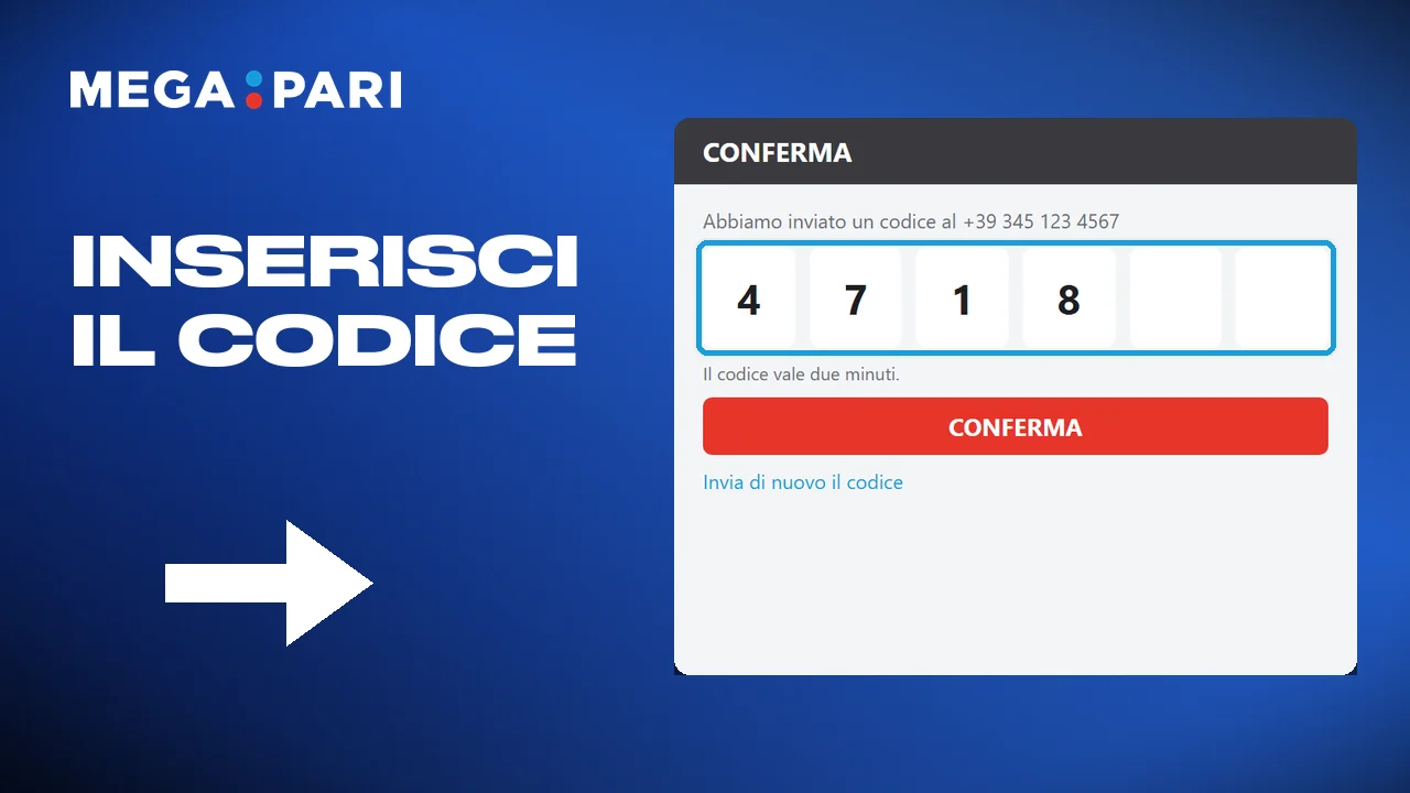 Con la verifica aggiuntiva si scrive il codice ricevuto